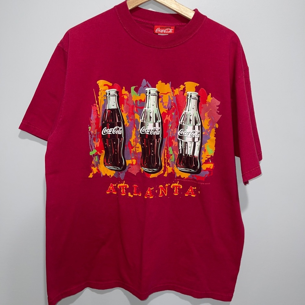 Vintage 1990s Coke Coca Cola Atlanta T-shirt Size Large made in USA 1998
